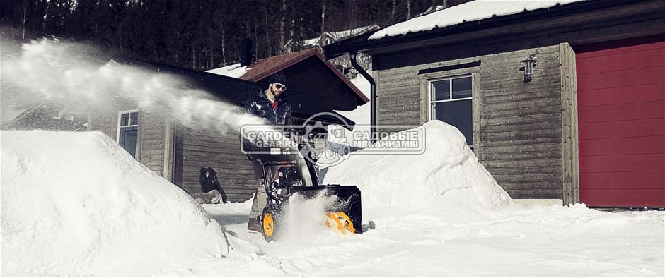Снегоуборщик McCulloch ST76EP (USA, 76 см, B&S, 306 куб.см, эл/стартер 220В, разблокировка колёс, фара, 116,3 кг.)
