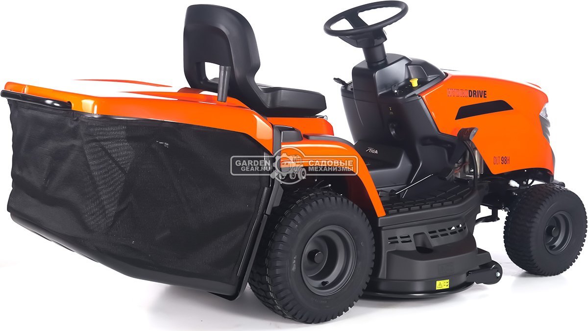 Садовый трактор Daewoo DLT 98H (PRC, Stiga ST500, 452 куб.см., гидростатика, ширина кошения 98 см, травосборник 240 л, мульчирование, 193 кг)