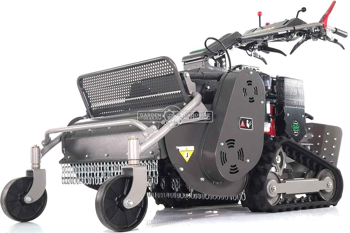 Косилка для высокой травы и кустов Caiman Rolo 390C-T цеповая гусеничная (RUS, 68 см, Caiman Green Engine, 392 куб.см., дифференциал, 295 кг.)