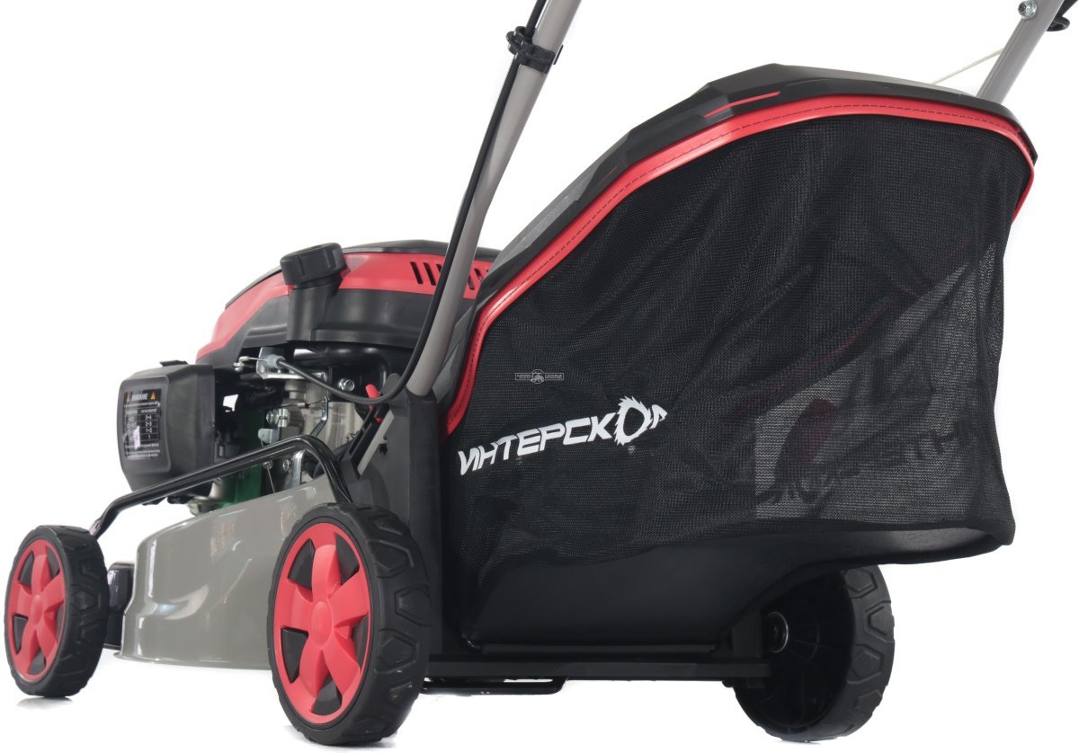 Газонокосилка бензиновая несамоходная Интерскол ГБ-42/145 Стандарт (PRC, 41 см, 145 см3, 40 л, сталь, 17.5 кг)