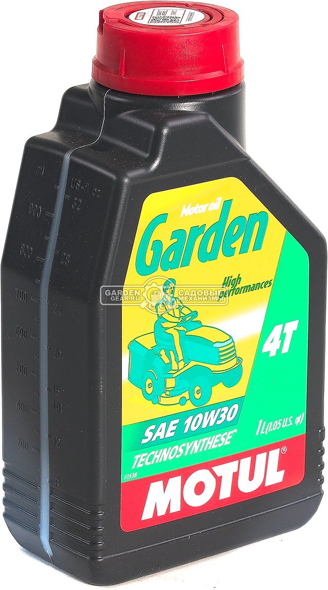 Масло всесезонное 4-тактное Motul Garden 4T 10W30 1 л синтетическое