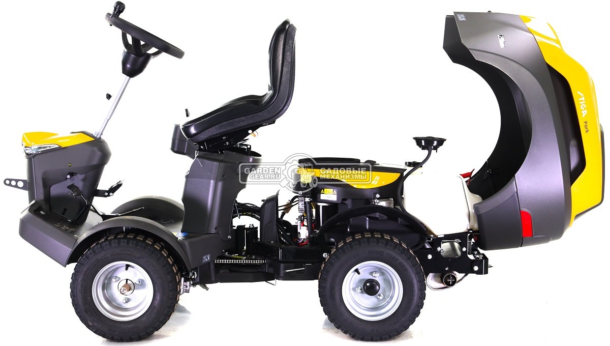 Садовый райдер Stiga Park Compact 500 WX 4WD без деки (ITA, Stiga ST550 V-Twin, 586 куб.см., гидростатика, полный привод, LED, 225 кг.)