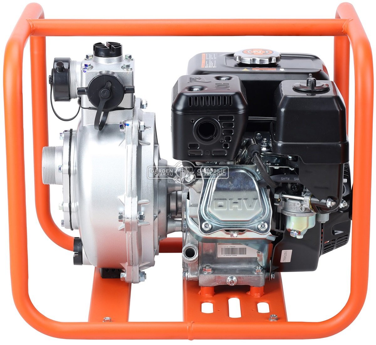 Мотопомпа бензиновая EVOline HG 20 пожарная высоконапорная (PRC, Zongshen GB200, 196 куб.см., 500 л/мин., 55 м., 2", 27,5 кг.)