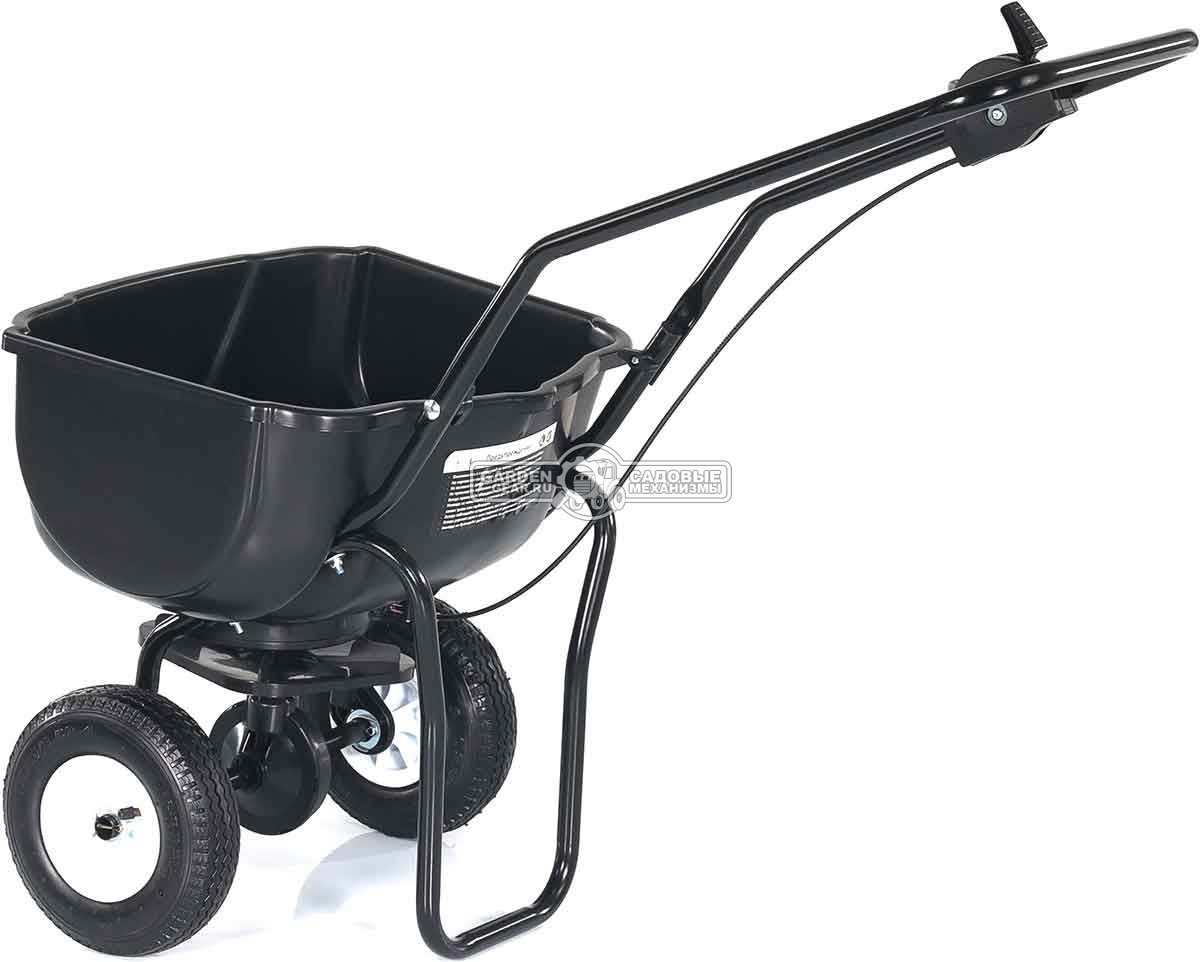Тележка - разбрасыватель для удобрений, песка и реагентов Haitec HT-GS30 (PRC, ширина разброса 3.0 м, ёмкость 30 кг, пневмоколеса 20 см)
