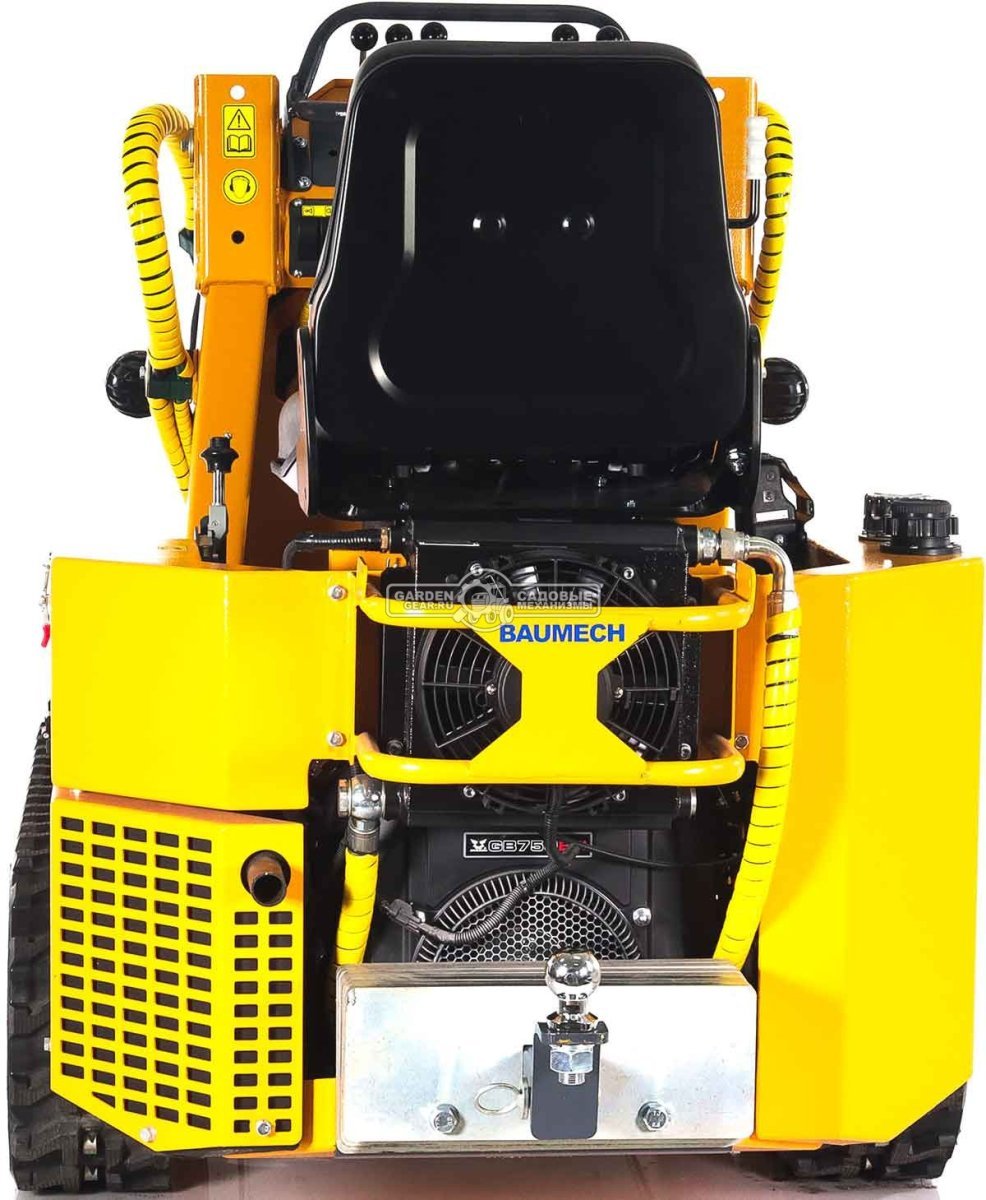Универсальная машина мини-погрузчик Baumech ML-03 Pro + гидравлический отвал 120 см. с двигателем Zongshen GB750 EFI V-Twin инжектор