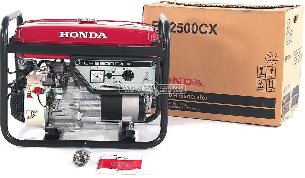 Бензиновый генератор Honda ER 2500 CXRH (PRC, Honda GP160, 163 см3, 2.0/2.2 кВт, 14.5 л, 40 кг)