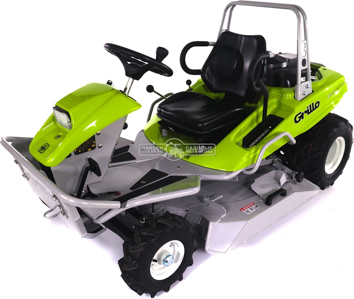 Садовый трактор для высокой травы и работы на склонах Grillo Climber 8.22 (ITA, B&S 7220 PXi, 656 куб.см3, задний выброс, дифференциал, 91 см, 290 кг)