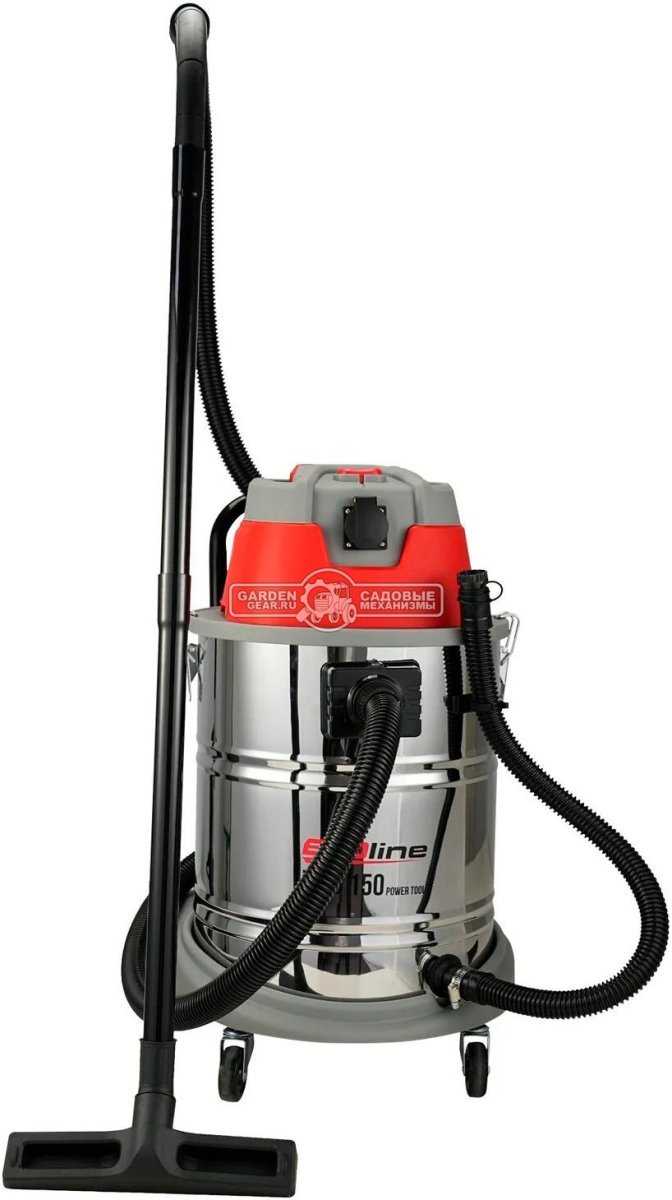 Пылесос промышленный Evoline WAD 150 Power Tool для сухой и влажной уборки (PRC, 1.4 кВт, 3900 л/мин, 170 мбар, контейнер 50 л, шланг 1.5 м, 10 кг.)