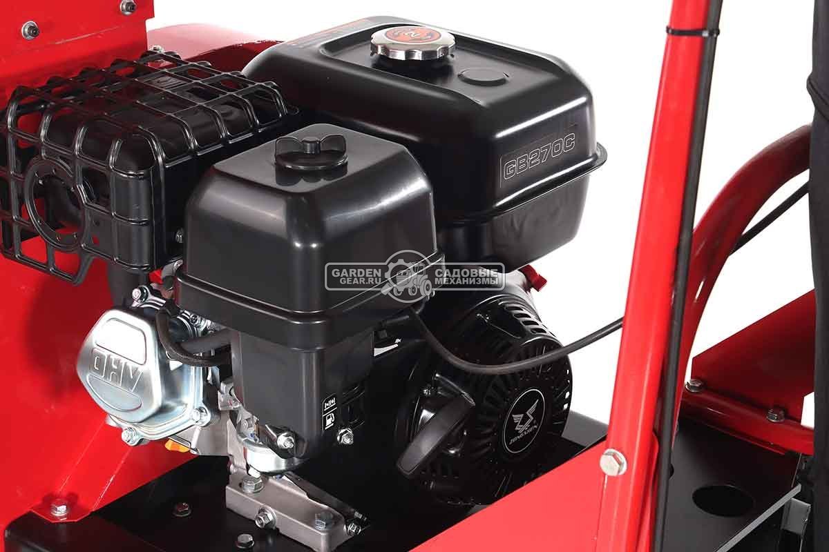 Садовый пылесос бензиновый TOSS LV-250 самоходный (RUS, 74 см., Evoline / Zongshen GB270, мусоросборник 290 л., 90 кг.)