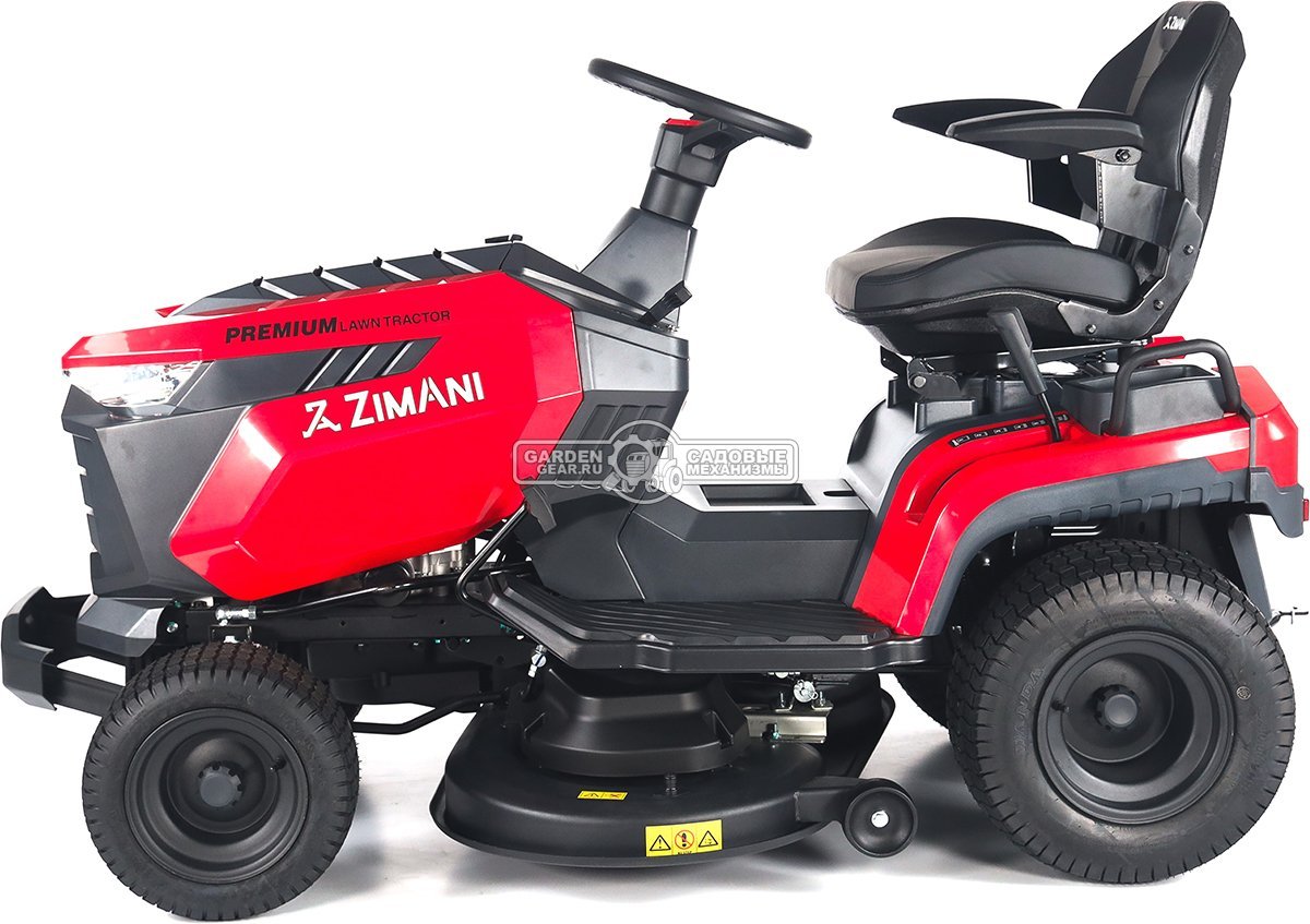 Садовый трактор ZimAni TS98HL MY2025 (PRC, Loncin 452 куб.см., гидростатика, боковой выброс, ширина кошения 98 см, LED панель, 168 кг)