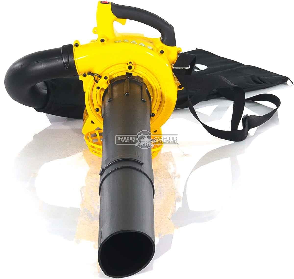 Садовый пылесос/воздуходувка бензиновая Champion GВV326S (PRC, 26 куб.см., 1,0 л.с., 612  м3/ч., 40 л., 4 кг)