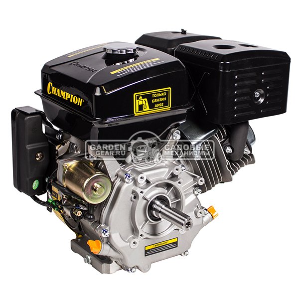 Бензиновый двигатель Champion G390-1HKE (PRC, 13 л.с., 389 см3. диам. 25.4 мм шпонка, эл. старт,панель запуска ,35.7 кг)