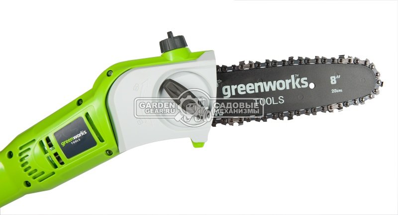 Высоторез аккумуляторный GreenWorks G40PS20 без АКБ и ЗУ (PRC, Li-ion 40В, шина 20 см, штанга 2 м, 4.5 кг)