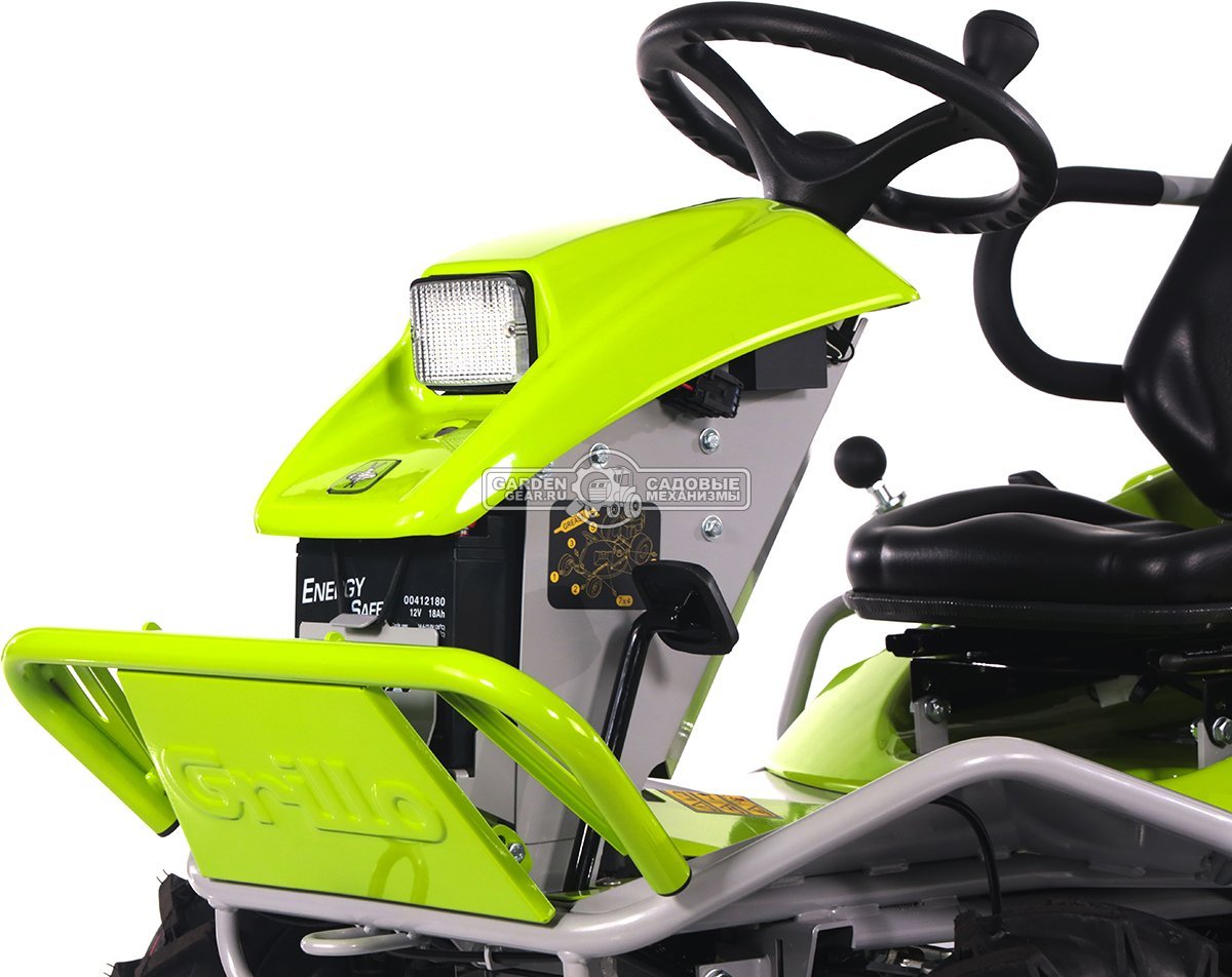Садовый трактор для высокой травы и работы на склонах Grillo Climber 7.18 (ITA, B&S Intek, 656 куб.см3, задний выброс, дифференциал, 85 см, 245 кг)
