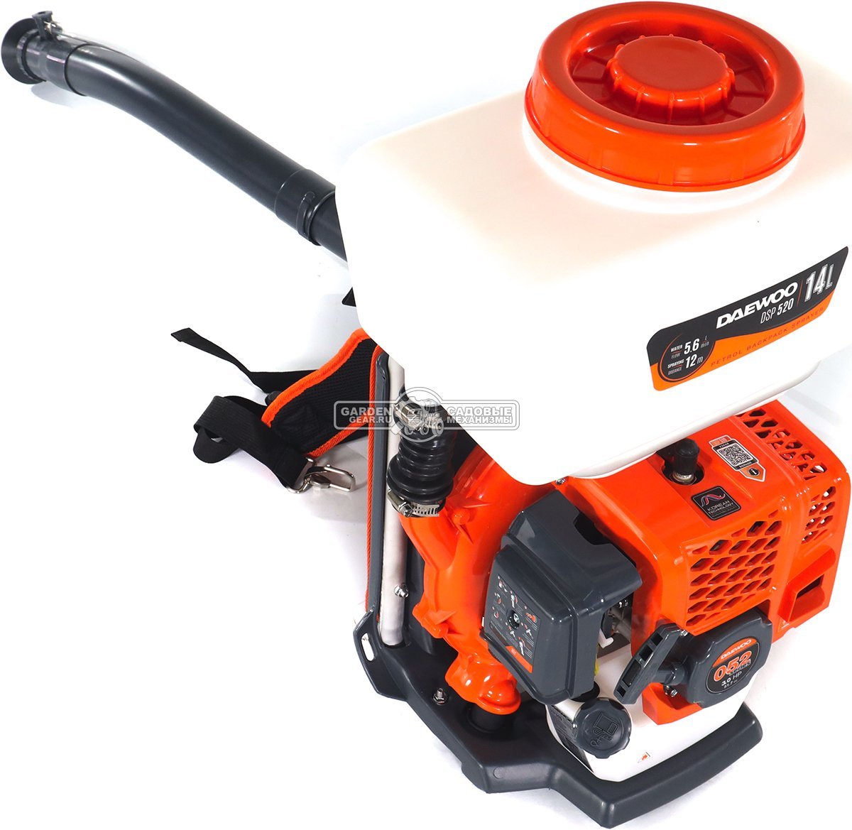Опрыскиватель бензиновый Daewoo DSP 520 (PRC, распыление воздухом, 51,7 см3, 3,0 л.с., 14 л, 10 кг.)