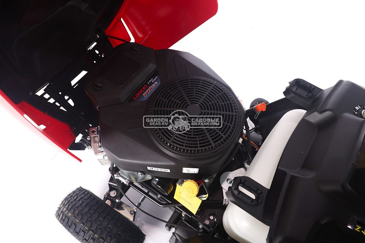 Садовый трактор Мобил К XP124 Премиум (PRC, Loncin V-Twin, 708 куб.см., гидростатика, мульчирование, 240 л. эл/лифт, ширина кошения 124 см, 285 кг)