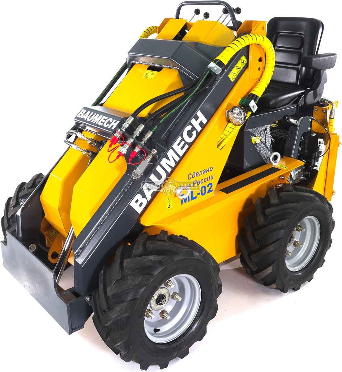 Универсальная машина мини-погрузчик Baumech ML-02 с двигателем Zongshen GB460E инжектор