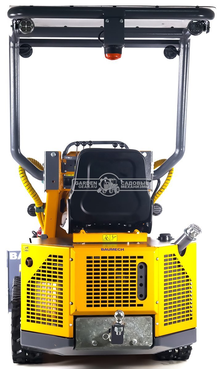 Универсальная машина мини-погрузчик Baumech ML-03 Pro + роторный снегоуборщик 110 см. + каркас безопасности с двигателем Zongshen GB750 V-Twin