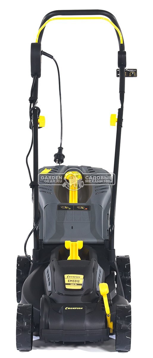 Газонокосилка электрическая Champion EM3312 (PRC, 1200 Вт, 33 см, пластик, 30 л, 9.3 кг)
