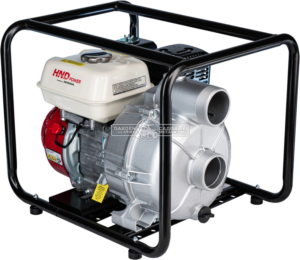 Мотопомпа бензиновая для грязной воды HND WP40XT (PRC, Honda GX390, 130 м3/ч, 4&quot;, 50 кг)