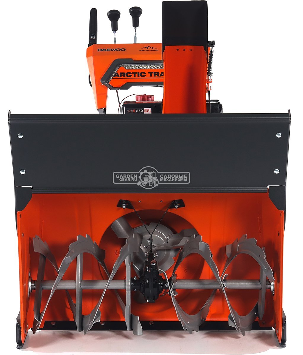 Снегоуборщик Daewoo DAST 1590 (EFI) гусеничный (PRC, 88 см, Daewoo WXE350, 310 куб.см., запуск от аккумулятора, фара, 3-х угольные гусеницы, 142 кг.)