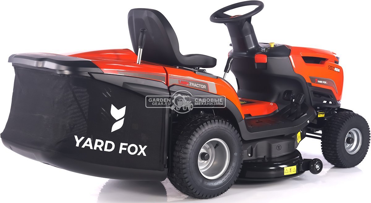 Садовый трактор Yard Fox Optima T 108 RDH (PRC, Loncin V-Twin 586 куб.см., гидростатика, травосборник 260 л, ширина кошения 108 см, 220 кг)