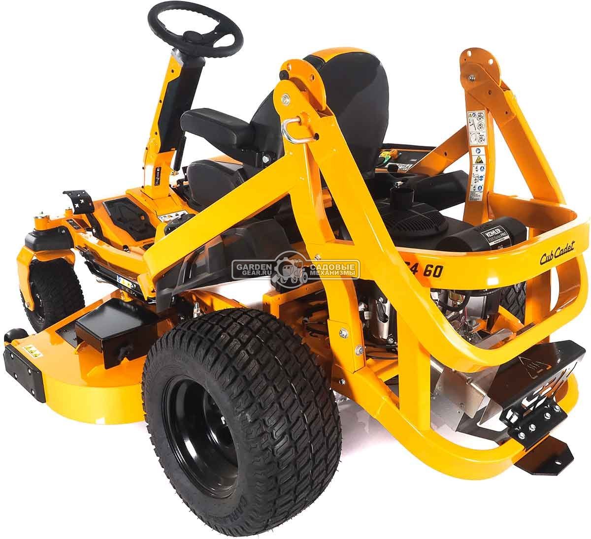 Садовый райдер Cub Cadet ZTXS4 60 Ultima с нулевым радиусом разворота (USA, Kohler KT-Pro 7000, 747 куб.см., гидростатика, ширина 152 см, 300 кг.)