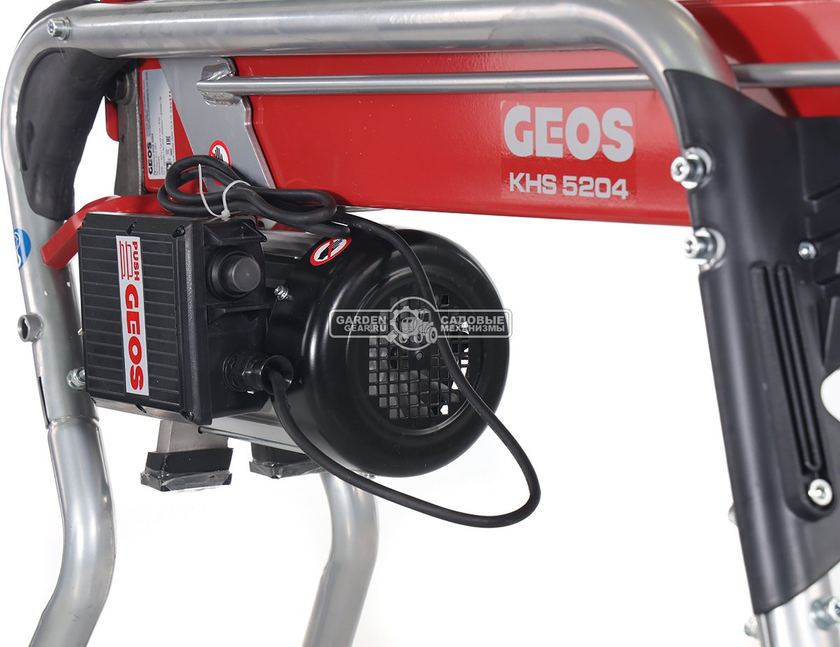 Дровокол электрический Geos Easy KHS 5204 (PRC, горизонтальный, 2200 Вт., 52 см., 5 тонн, опорная стойка, 47 кг.)