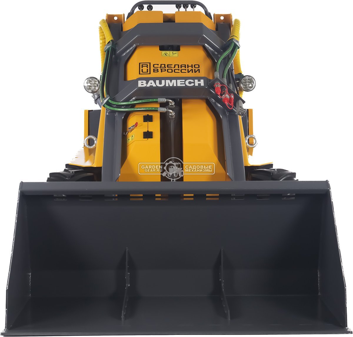 Универсальная машина мини-погрузчик Baumech ML-02 Pro + ковш для снега 120 см. с двигателем Zongshen GB750 V-Twin