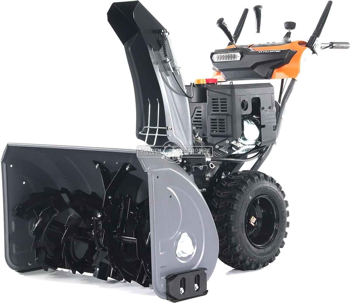 Снегоуборщик Villartec WB1387E (PRC, 86 см, Loncin, 375 см3, эл/стартер 220В, фара, подогрев рукояток, дифференциал, скорости 6/2, 127 кг)