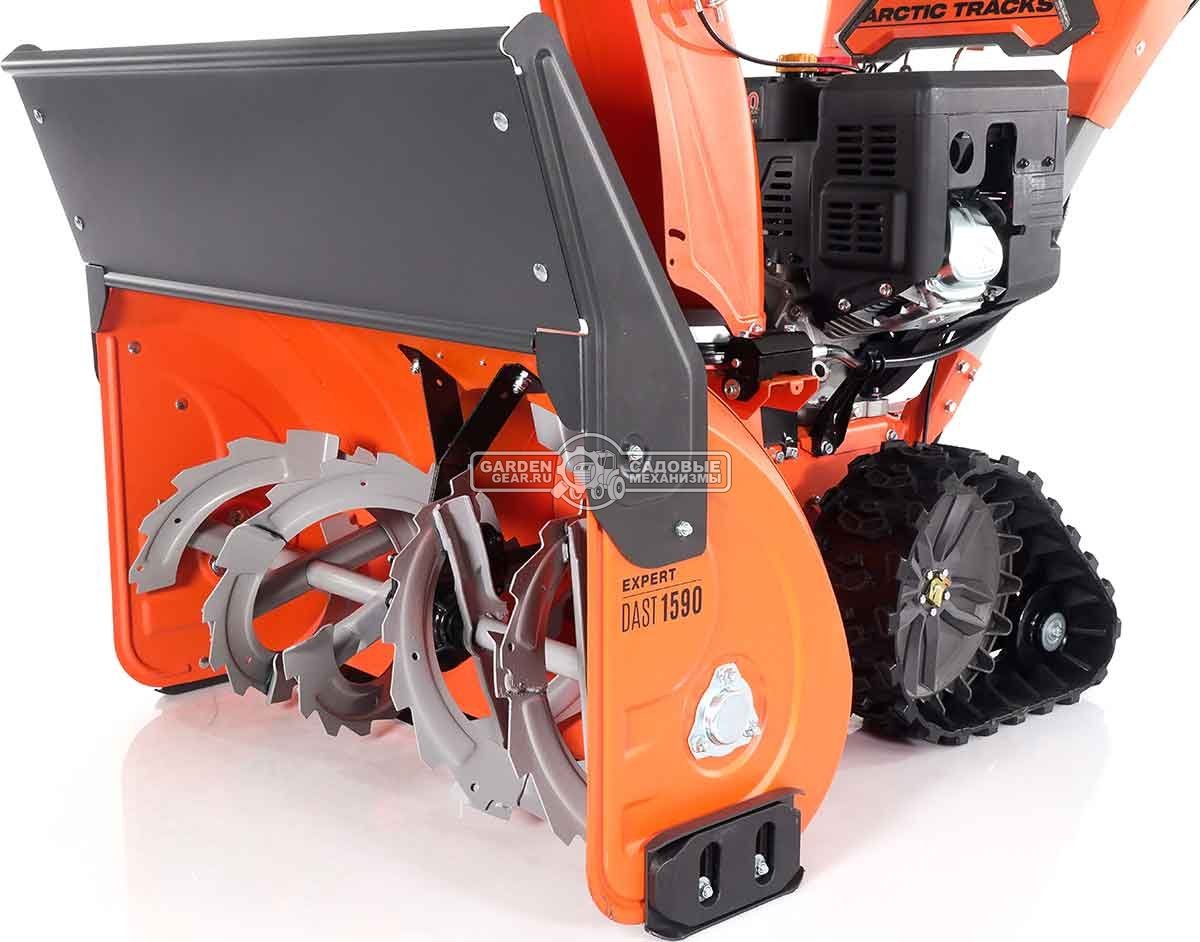 Снегоуборщик Daewoo DAST 1590 гусеничный (PRC, 88 см., Daewoo, 420 см3, эл/стартер 220В, фара, 3-х угольные гусеницы, 140 кг.)