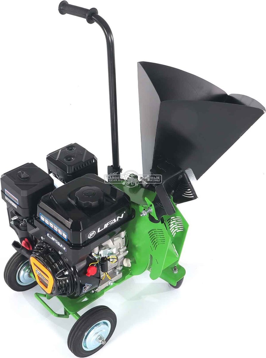 Садовый измельчитель веток бензиновый Дровосек МР260 6.5 (RUS, Lifan 6.5 л.с., 196 см3, ветки до 72 мм, центробежное сцепление, 48 кг)