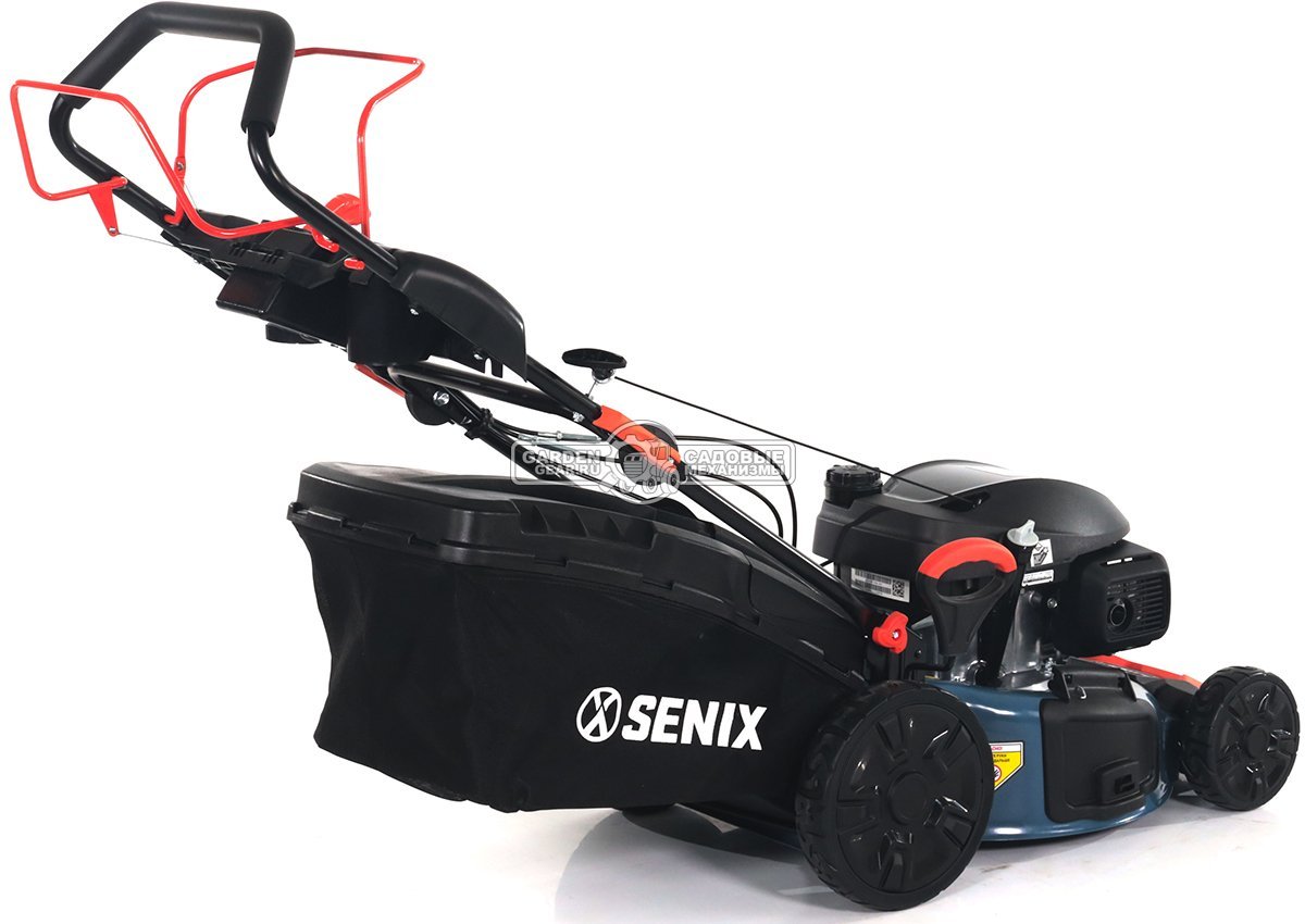 Газонокосилка бензиновая Senix LSSG-M2-EU (PRC, 46 см, Honda GCV145, 145 см3, сталь, вариатор, 3 в 1, 65 л, 27 кг)