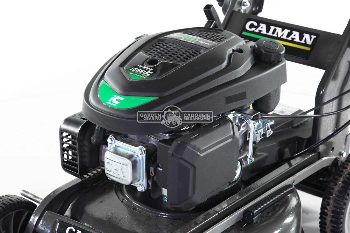 Газонокосилка бензиновая Caiman Fasto 50C мульчирующая (RUS, 46 см, Caiman Green Engine, 166 см3, сталь, 40.4 кг)