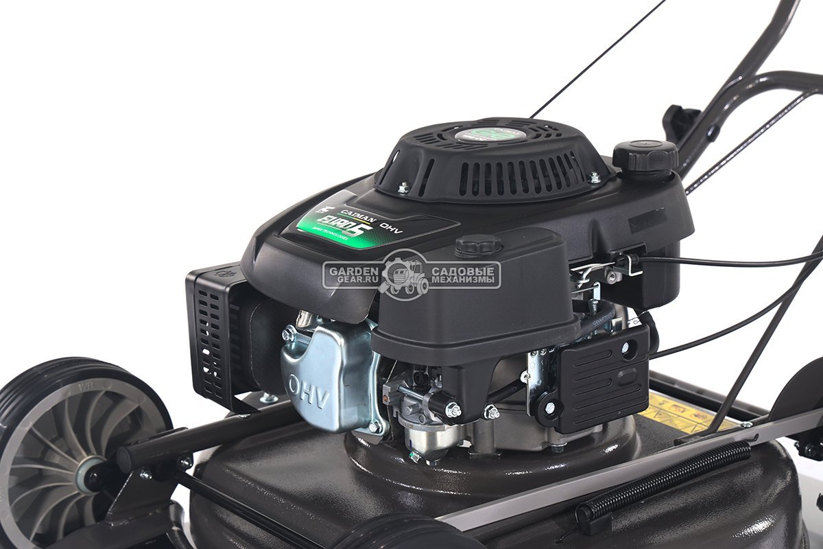 Газонокосилка бензиновая несамоходная Caiman Fasto SD 55CP с боковым выбросом (RUS, 55 см., Caiman Green Engine, 196 см3, сталь, 32 кг)