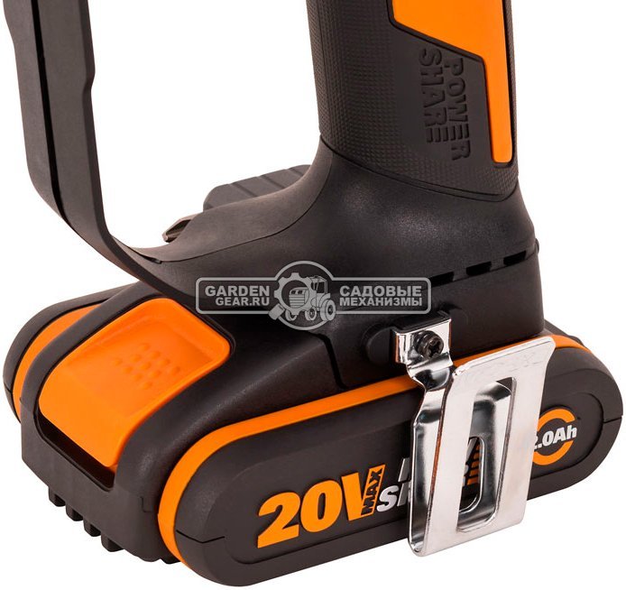 Дрель - шуруповерт аккумуляторная Worx Switchdriver WX177 с АКБ 2 А/ч и ЗУ (PRC, 20В, BL, 50 Нм, поворотный патрон, кейс, 0.82 кг)