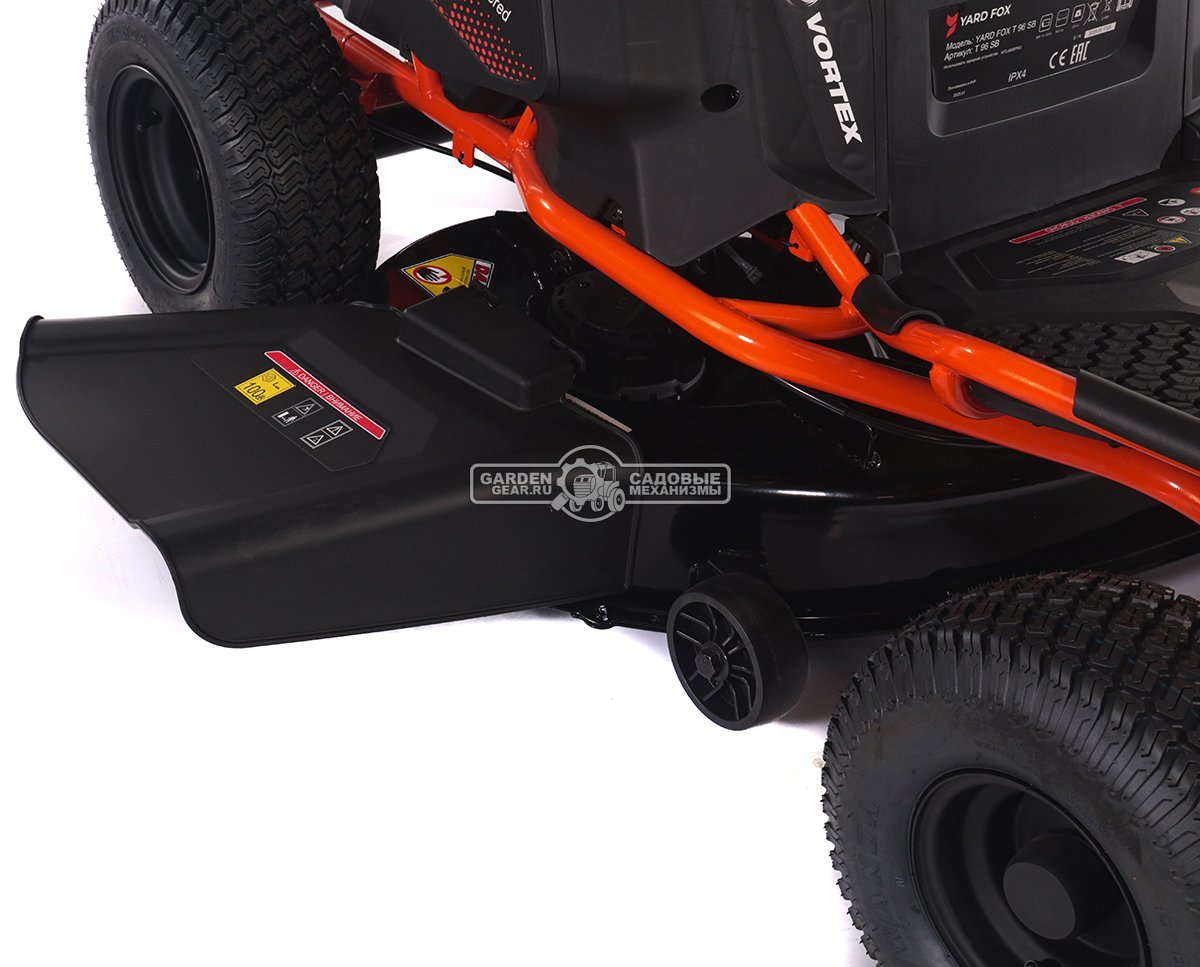 Садовый минирайдер Yard Fox T 96 SB аккумуляторный (PRC, 56В, 50 Ач LFP/Li-ion, 96 см, LED фара, мульчирование, 210 кг)