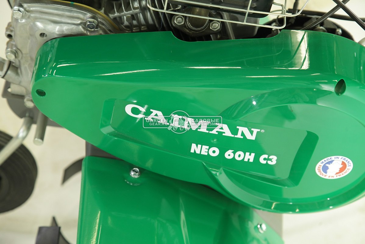 Культиватор Caiman Neo 60H C3 (FRA, Honda GX160, 163 куб.см., 2 вперед/1 назад, 30-60-90 см., шкив - опция, 55 кг.)