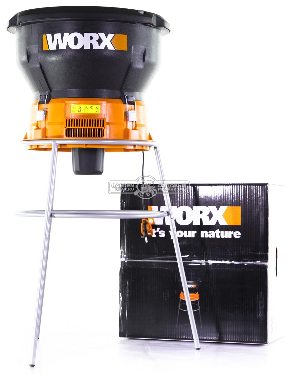 Садовый измельчитель листвы электрический Worx WG430E (PRC, 1200 Вт, 9 кг)