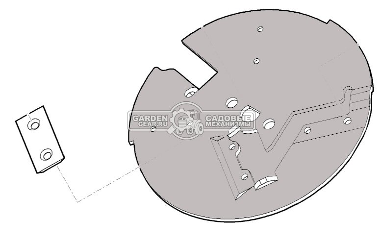 Режущий диск Stihl / Viking для измельчителей GHE / GE 150 / GE 150.1 и воронки SET 150