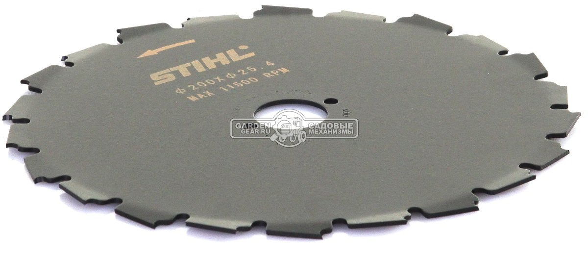 Пильный диск Stihl Woodcut KSB 22Z 200 мм., с долотообразными зубьями, для FS 111 - 250 / FSA 130 для кустарников (посадочный диаметр 25,4 мм.)