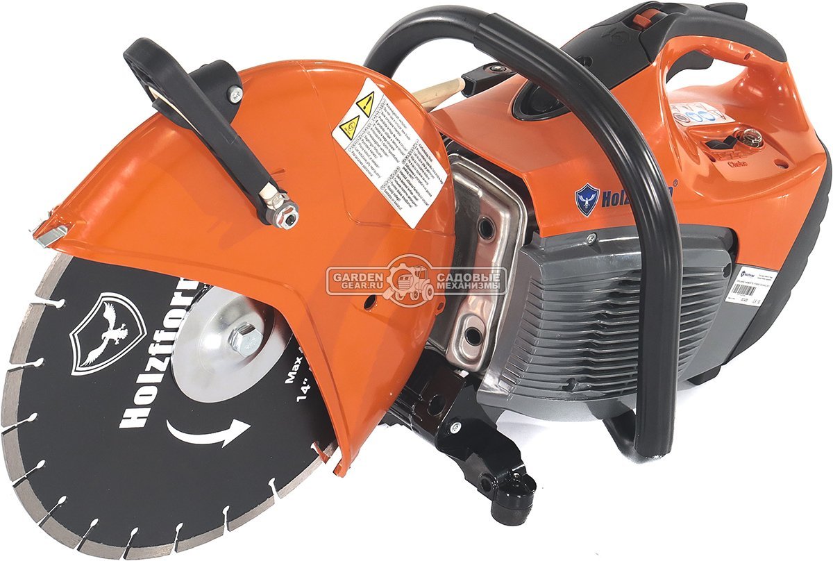 Бензорез Holzfforma GC420 14" (PRC, 66,7 см3, 3,2 кВт/4,4 л.с., диаметр круга 350 мм, глубина реза 110 мм, 9,6 кг.)