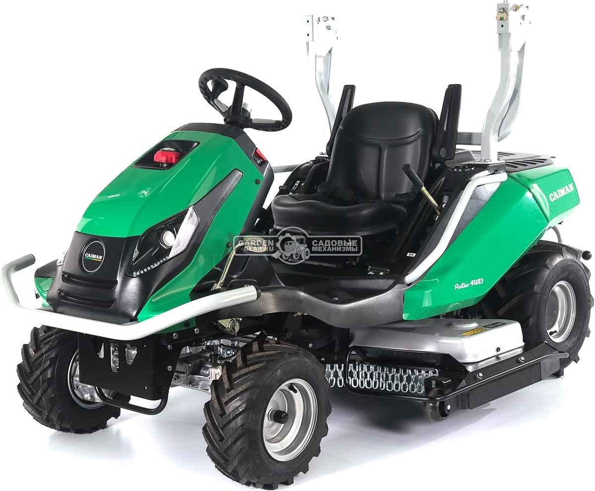 Садовый трактор для высокой травы и работы на склонах Caiman Anteo 4WD 137D2K (CZE, Kawasaki FS730 V-Twin, 726 куб.см., 132 см, дифференциал, 427 кг.)