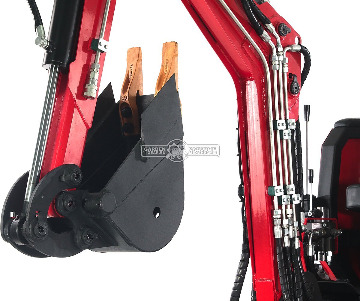 Гусеничный экскаватор RED Rhino RBZ-12 максимальная комплектация, Zongshen GB750EFI 30 л.с., глубина копания 2,1 м., ковш 250 мм., 1300 кг.