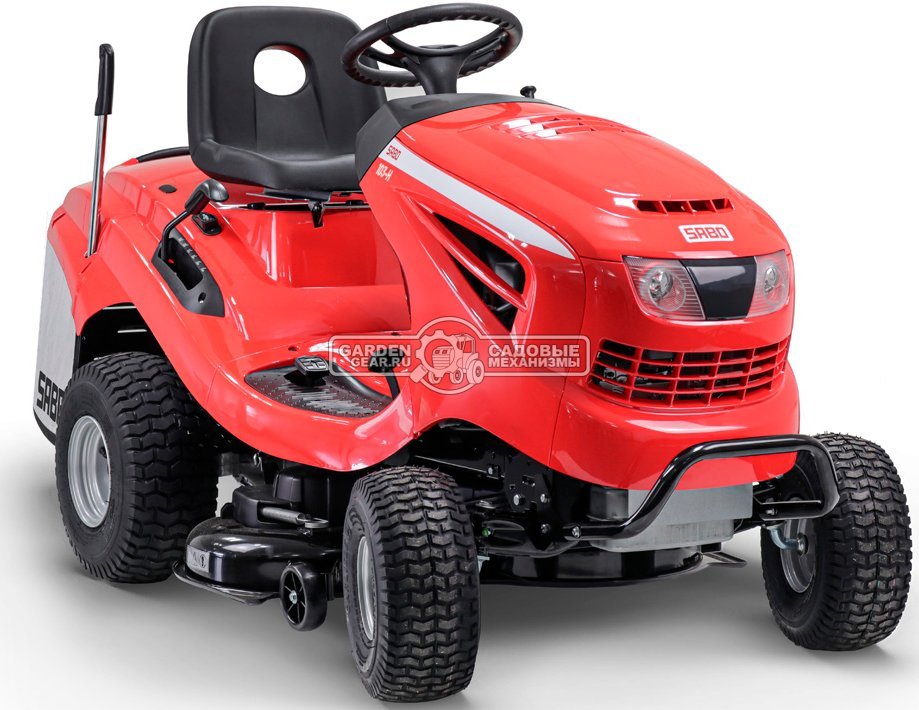 Садовый трактор SABO 103-H (GER, Sabo V-Twin, 708 куб.см., гидростатика, травосборник 250 л., ширина кошения 102 см, 242 кг.)