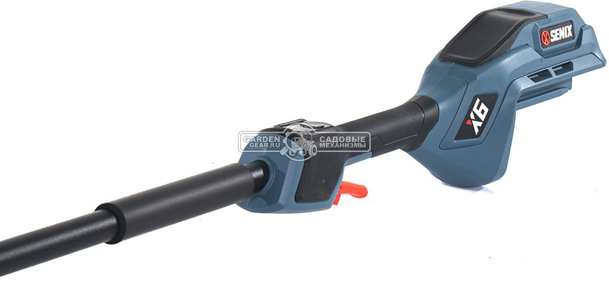 Триммер аккумуляторный Senix GTX6-M-EU c АКБ 3 А/ч и ЗУ (PRC, BL 60В, разъем, D рукоятка, леска 2.4 мм, 3.4 кг)