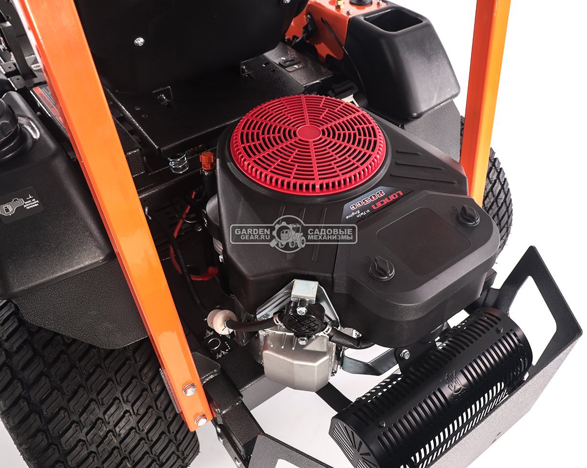 Садовый райдер Yard Fox TZ 122 SH с нулевым радиусом разворота (PRC, Loncin 27 л.с., 803 куб.см., гидростатика, ширина кошения 122 см, 310 кг)