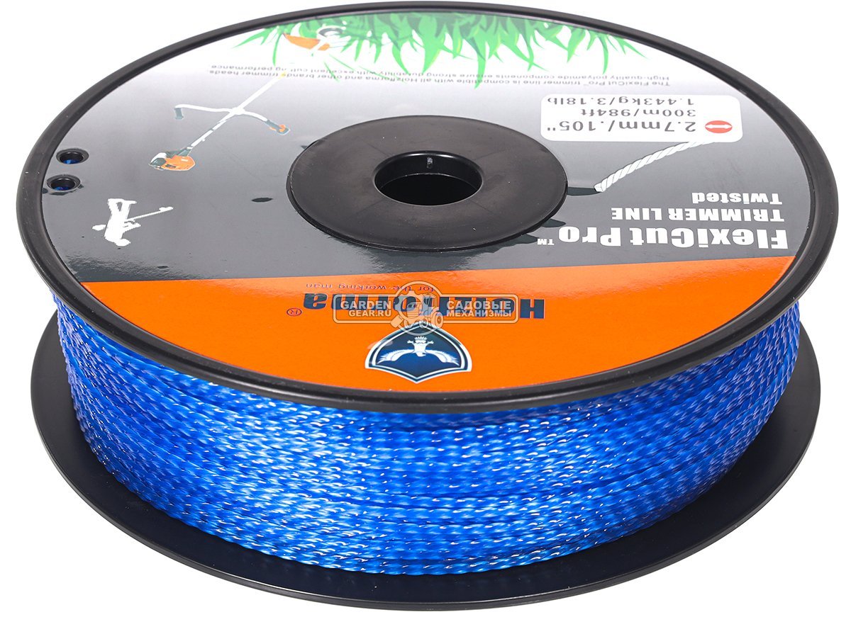Леска Holzfforma FlexiCut Pro 2,7 мм, 300 м, витая