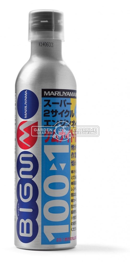 Масло 2-тактное Maruyama Kemunaito 1:100  0,3 л., JASO-FD (синтетика) Япония
