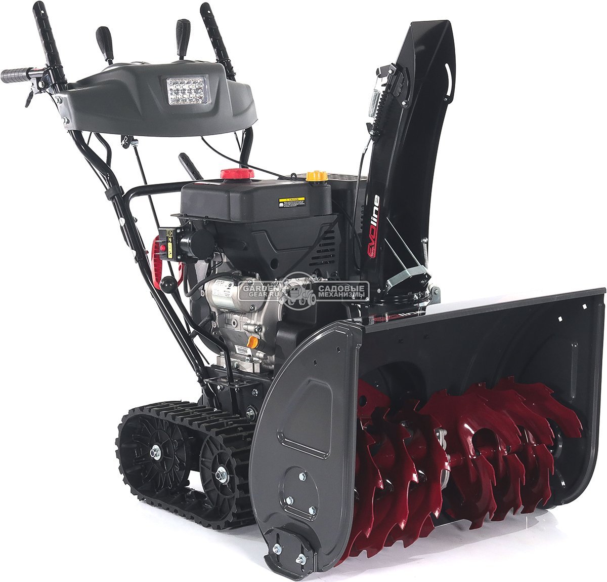 Снегоуборщик Evoline SBG 700 TLE гусеничный (PRC, 70 см, Loncin, 383 см3, эл/стартер 220В, фара, разблокировка гусениц, подогрев рукояток, 120 кг)